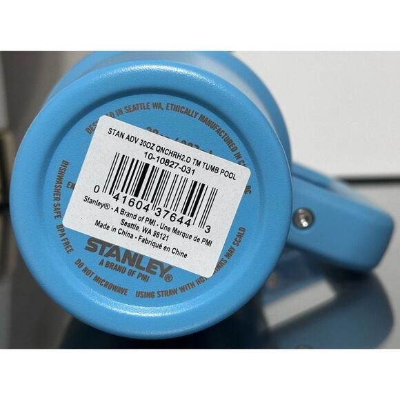 Stanley Quencher H2.0 FlowState Tumbler 30oz, POOL BLUE - Picture 4 of 4